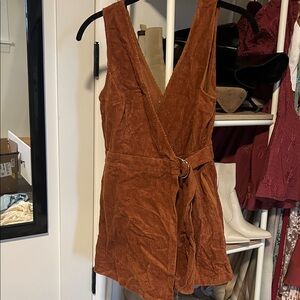 Lulu's Rust Jumpsuit